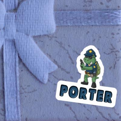 Porter Aufkleber Polizist Gift package Image