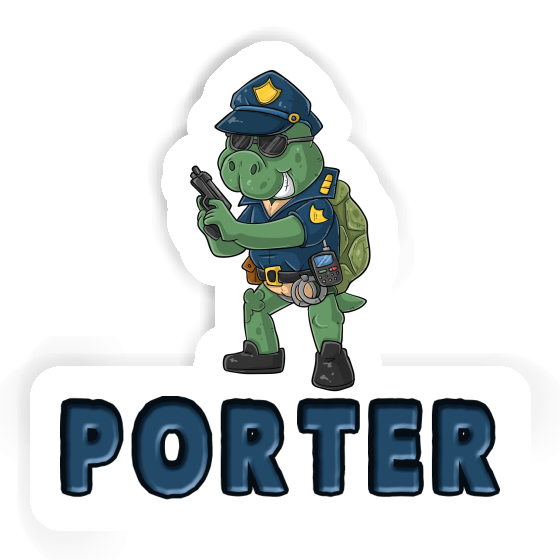 Porter Aufkleber Polizist Image