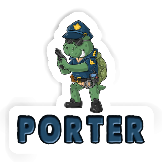 Polizist Aufkleber Porter Image