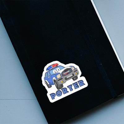 Sticker Police Car Porter Notebook Image