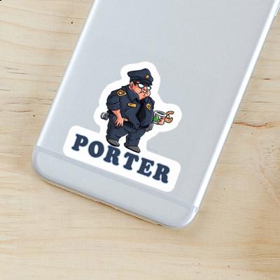 Sticker Polizist Porter Laptop Image