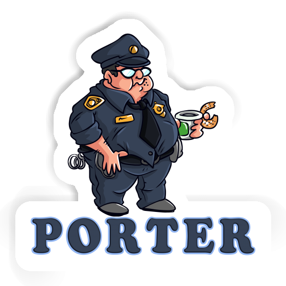 Sticker Polizist Porter Gift package Image