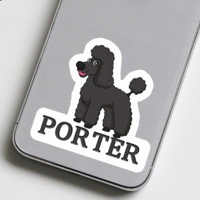 Porter Autocollant Caniche Image