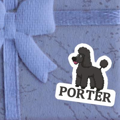 Sticker Porter Poodle Gift package Image