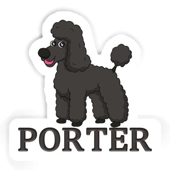 Sticker Porter Poodle Notebook Image