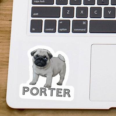 Sticker Porter Pug Gift package Image