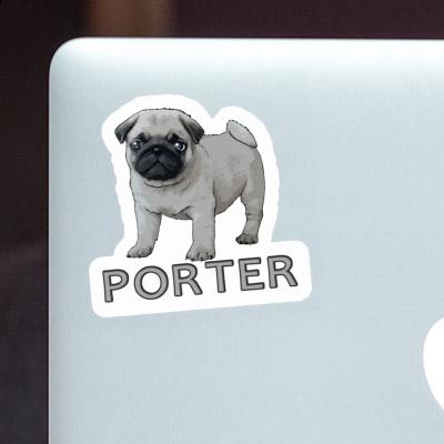 Sticker Porter Pug Notebook Image