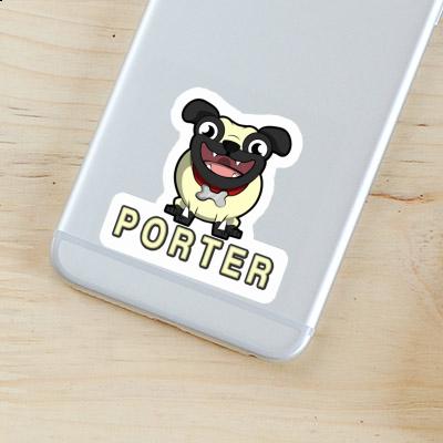 Sticker Pug Porter Laptop Image