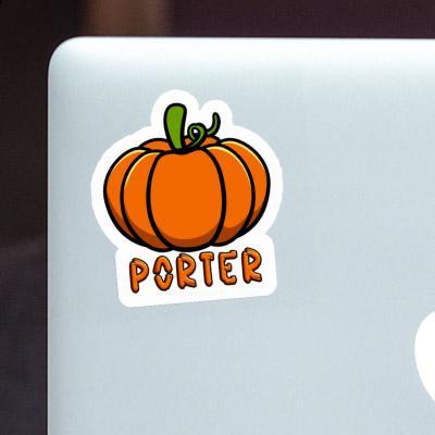 Porter Sticker Pumpkin Laptop Image