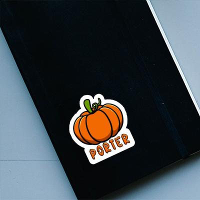 Porter Sticker Pumpkin Notebook Image