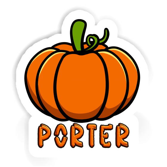 Porter Sticker Pumpkin Laptop Image