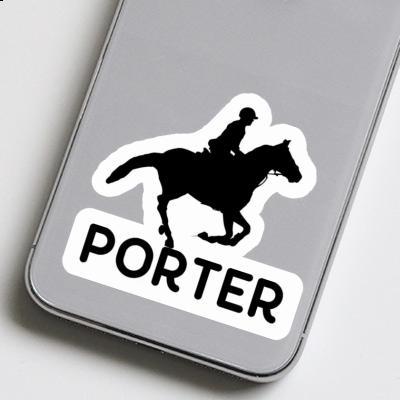 Porter Sticker Horse Rider Image