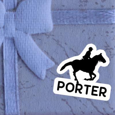 Porter Sticker Horse Rider Notebook Image