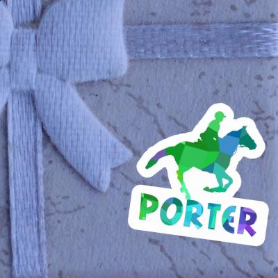 Sticker Horse Rider Porter Image