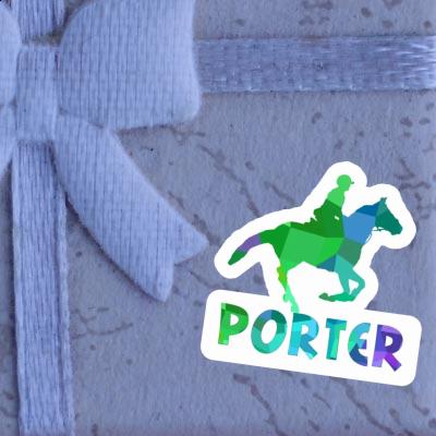 Sticker Horse Rider Porter Gift package Image