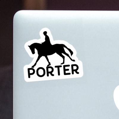 Aufkleber Reiterin Porter Laptop Image