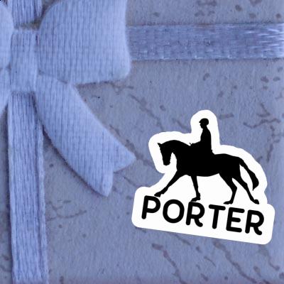 Sticker Porter Horse Rider Notebook Image