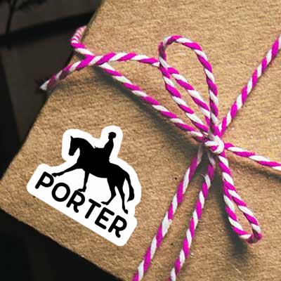Sticker Porter Horse Rider Notebook Image