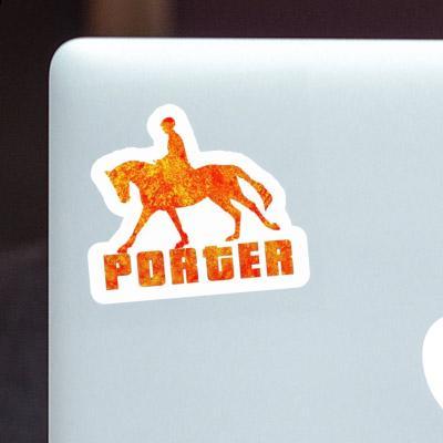 Sticker Porter Horse Rider Image