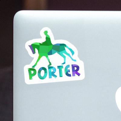 Horse Rider Sticker Porter Notebook Image