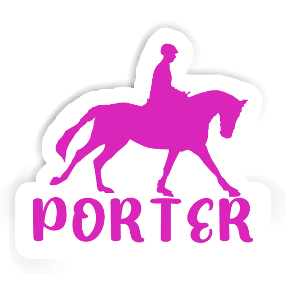 Horse Rider Sticker Porter Notebook Image