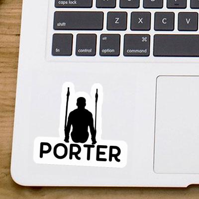 Porter Autocollant Gymnaste aux anneaux Notebook Image