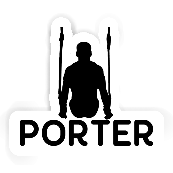 Porter Autocollant Gymnaste aux anneaux Gift package Image