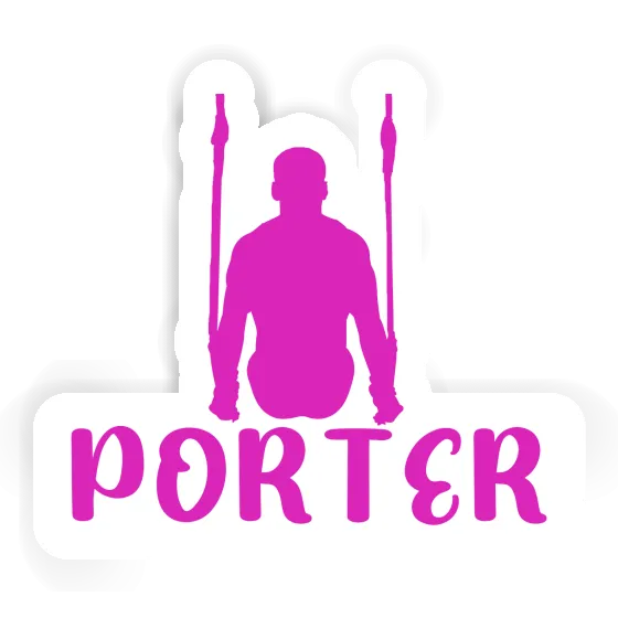 Porter Sticker Ring gymnast Laptop Image