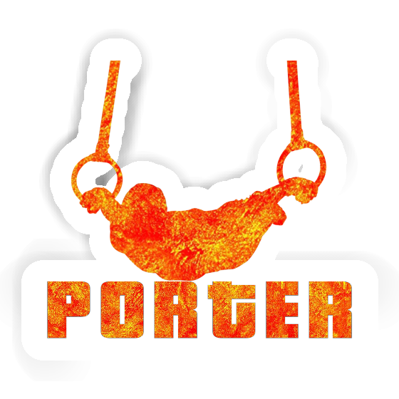 Porter Sticker Ring gymnast Laptop Image