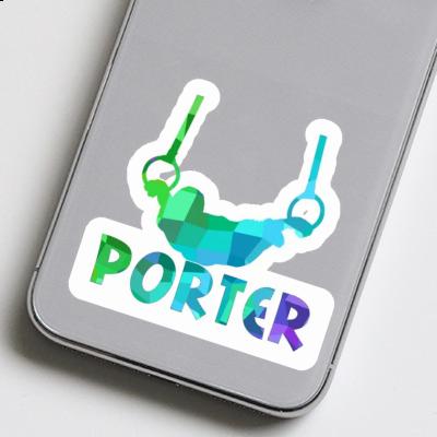 Ring gymnast Sticker Porter Notebook Image