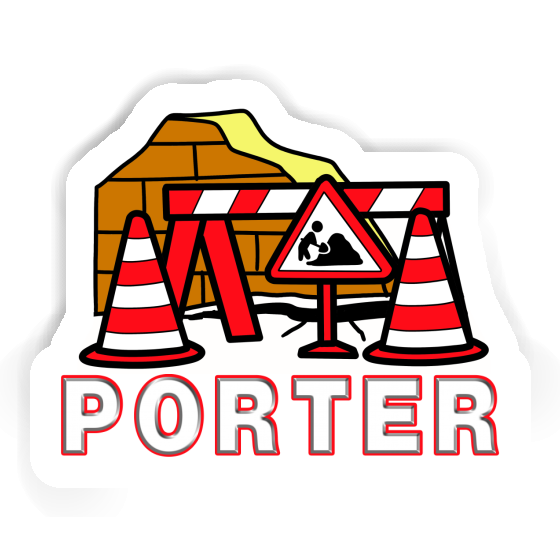 Sticker Porter Baustelle Laptop Image