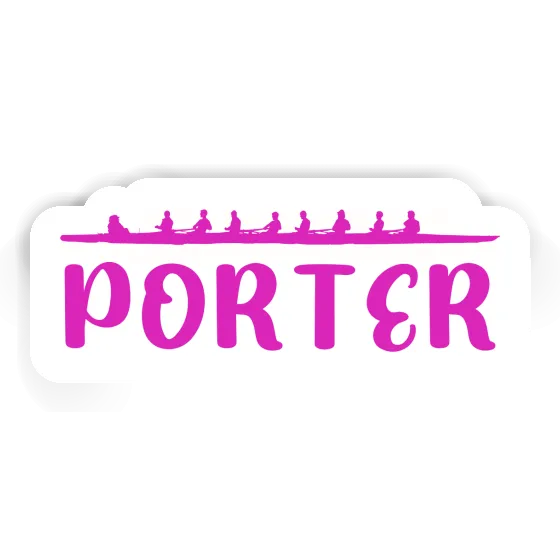 Sticker Ruderboot Porter Notebook Image