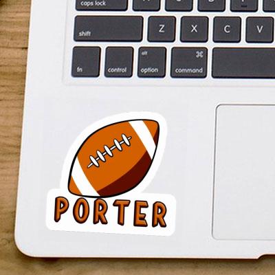 Porter Aufkleber Rugby Ball Gift package Image