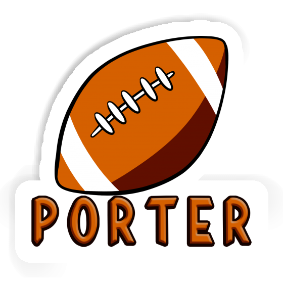 Rugby Sticker Porter Laptop Image