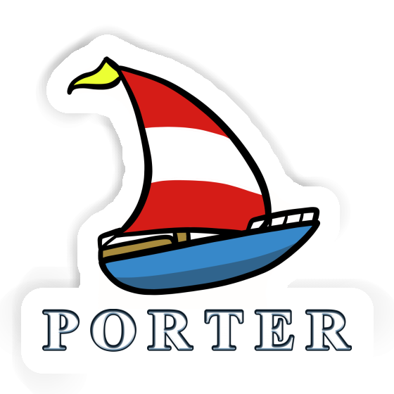 Sailboat Sticker Porter Notebook Image