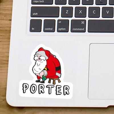 Autocollant Porter Père Noël Image