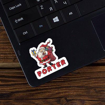 Weihnachtsmann Aufkleber Porter Laptop Image
