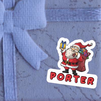 Sticker Santa Porter Laptop Image
