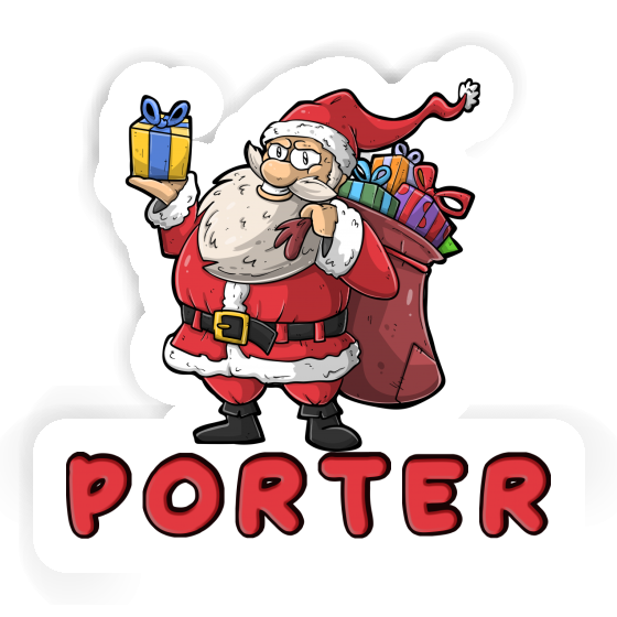 Weihnachtsmann Aufkleber Porter Notebook Image