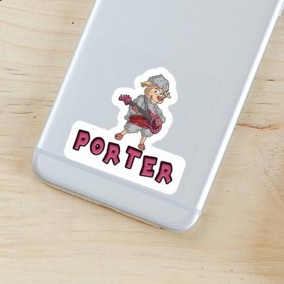 Sticker Porter Guitarist Gift package Image