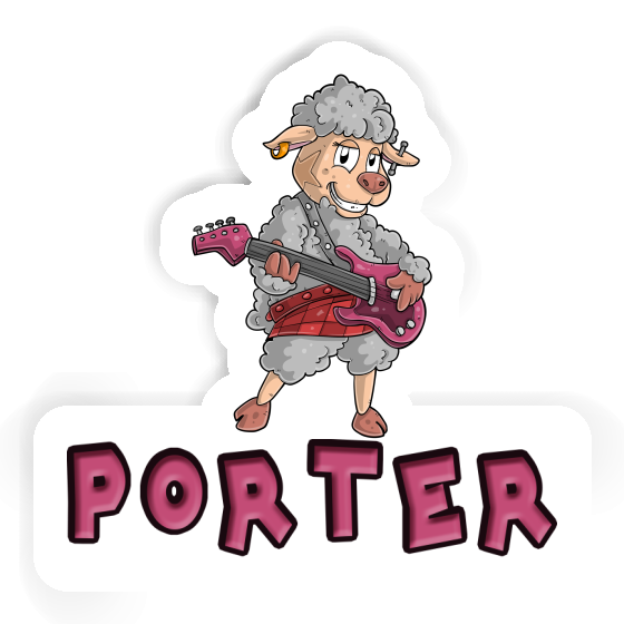 Sticker Porter Rockergirl Laptop Image