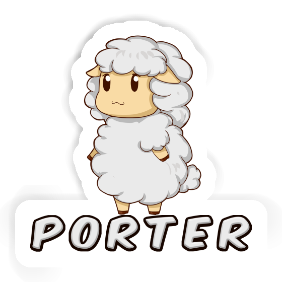 Sheep Sticker Porter Image