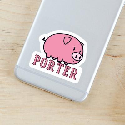 Pig Sticker Porter Laptop Image