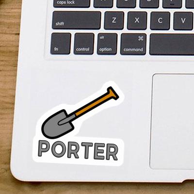Aufkleber Schaufel Porter Laptop Image