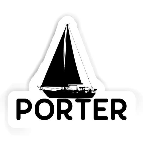 Segelboot Aufkleber Porter Laptop Image