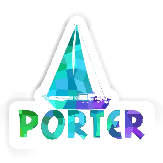 Porter Autocollant Voilier Image