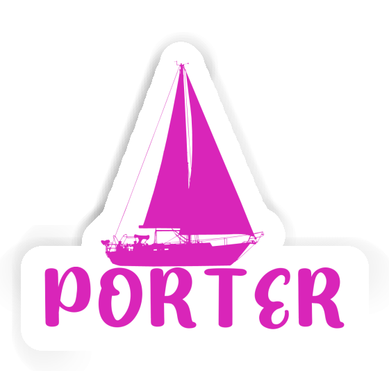Porter Sticker Sailboat Laptop Image