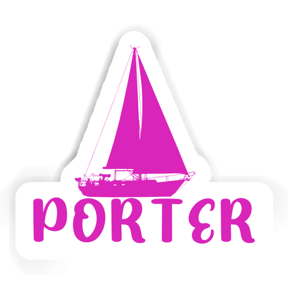 Porter Autocollant Voilier Image