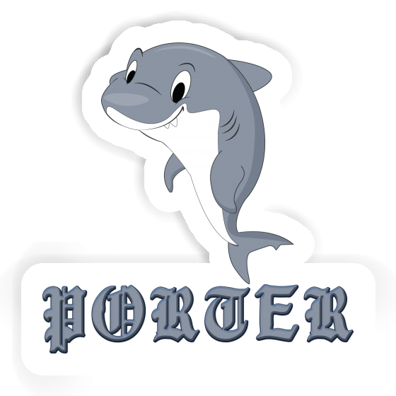 Sticker Porter Fish Laptop Image