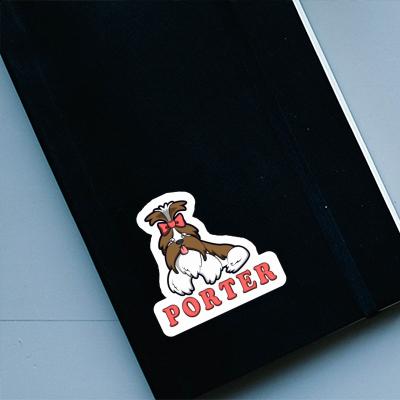 Shih Tzu Sticker Porter Image